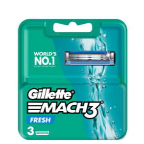 Gillette Mach 3 Aqua Grip Cartridges 3's