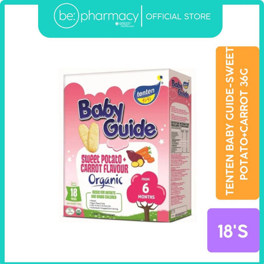 TenTen Baby Guide Sweet Potato + Carrot 36g 18's