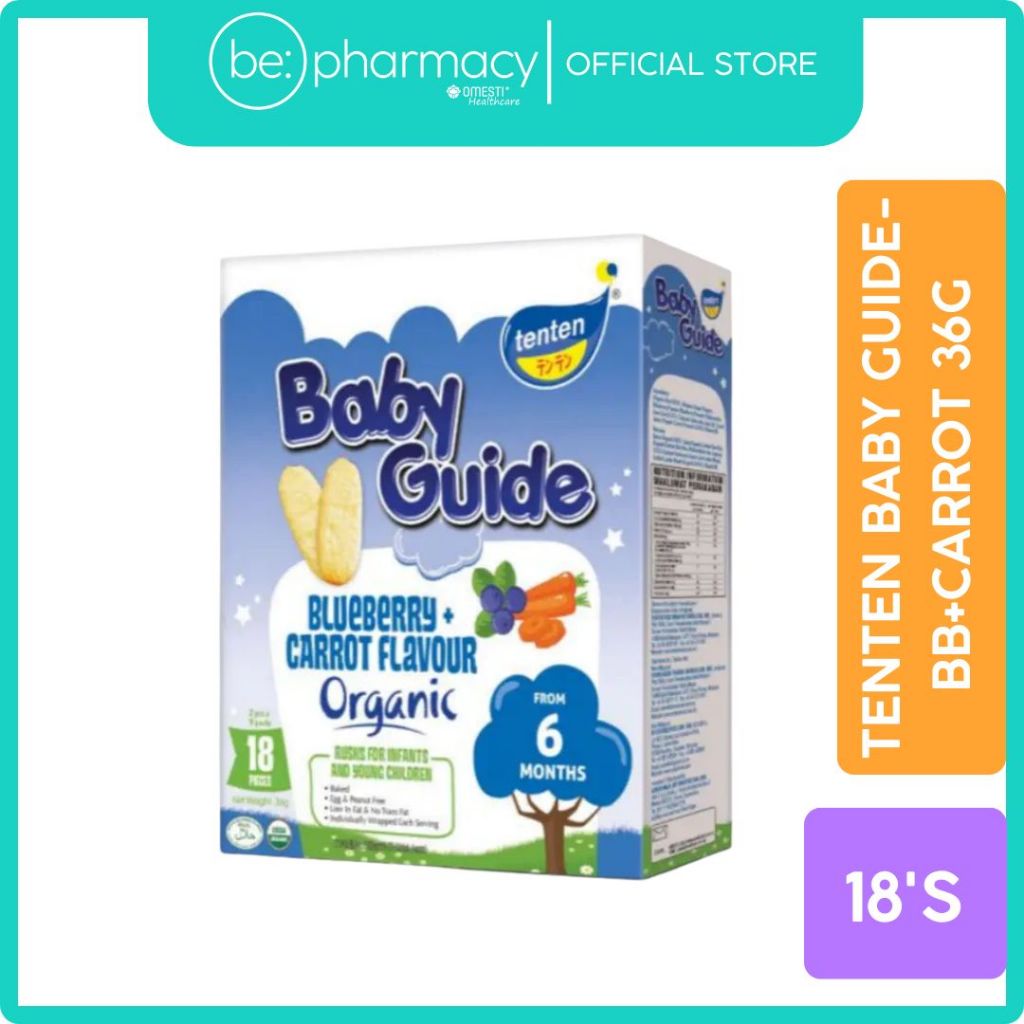 Ten Ten Baby Guide Blueberry+Carrot Flavour 36g 18's