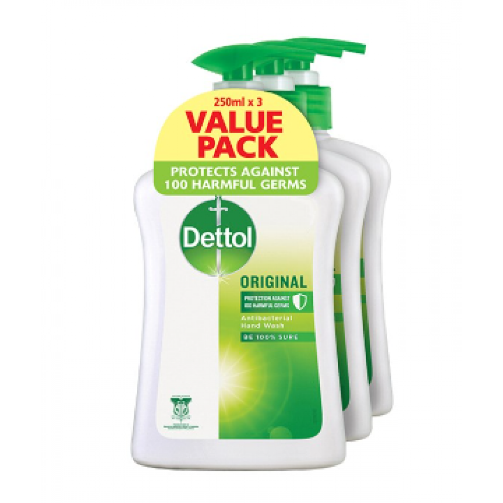 Dettol Hand Wash Original 3x250ML