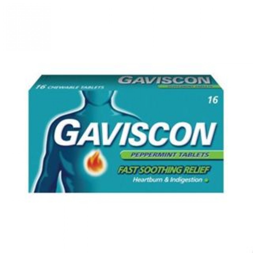 Gaviscon Peppermint Tablets 2x8's Gaviscon Peppermint Tablets 2x8's