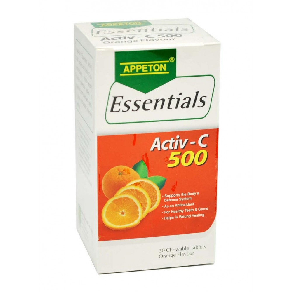 Appeton Essentials Activ-C 500mg (Orange) 30's