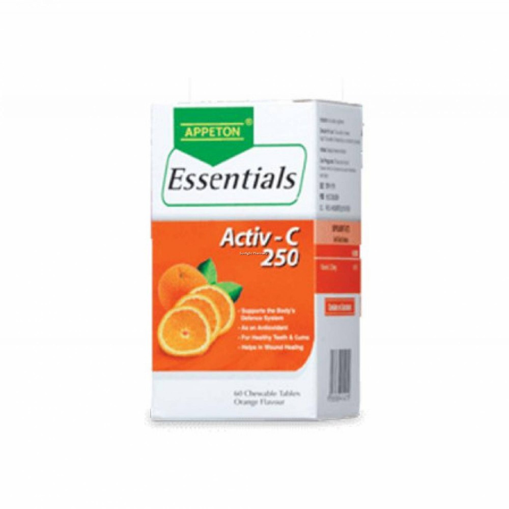 Appeton Essentials Activ-C 250mg (Orange) 60's