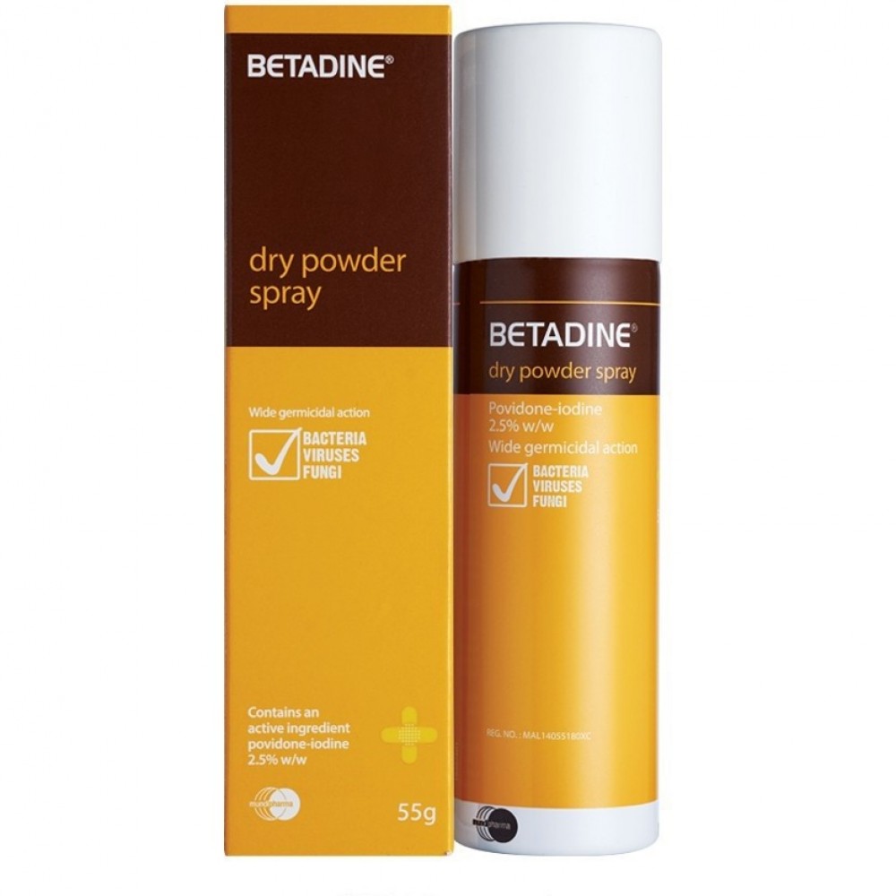 Betadine Dry Powder Spray 55G