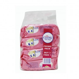CareMo Baby Wipes Fragrance Free 3x80's foc 80s