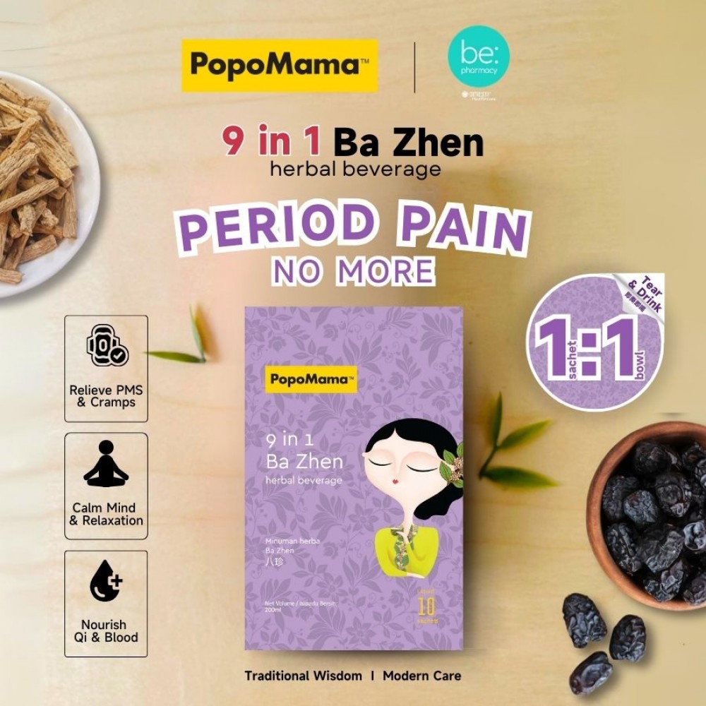 PopoMama BaZhen 9in1 Herbal Beverages 200MLx10's