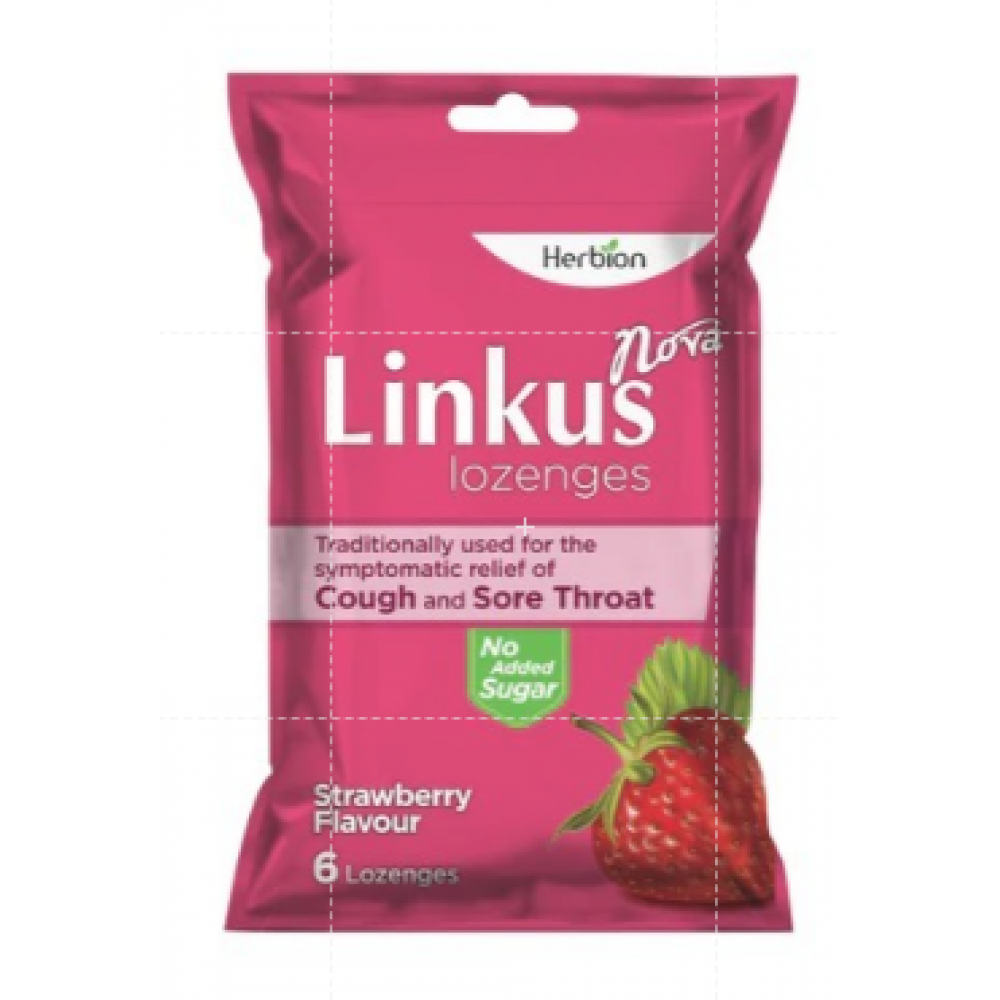 Linkus Nova Lozenges Strawberry Flavour 6's