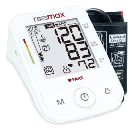Rossmax Automatic Blood Pressure Monitor X5 with PARR technology.