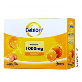 Cebion Vitamin C 1000MG Effervescent Tablet Orange 2X40'S