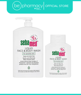 SEBAMED SENS SKIN LIQ FACE &amp; BODY WASH 1000ML+200ML