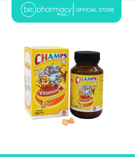 CHAMPS C 30MG ORANGE 100'S