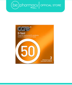 CARE 50 G-SPOT CONDOM ORANGE 3'S