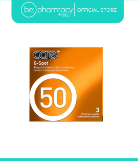 CARE 50 G-SPOT CONDOM ORANGE 3'S