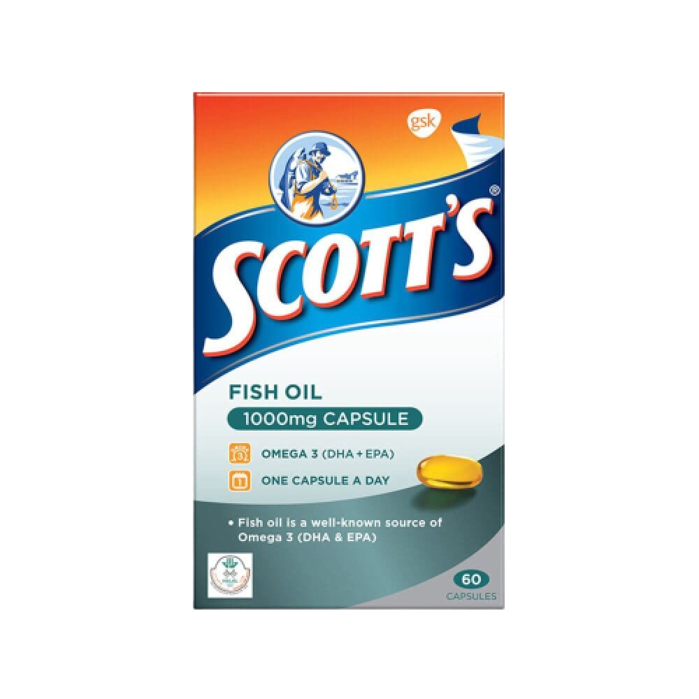 Scott's Fish Oil 1000mg 60's Scott's Fish Oil 1000mg 60's