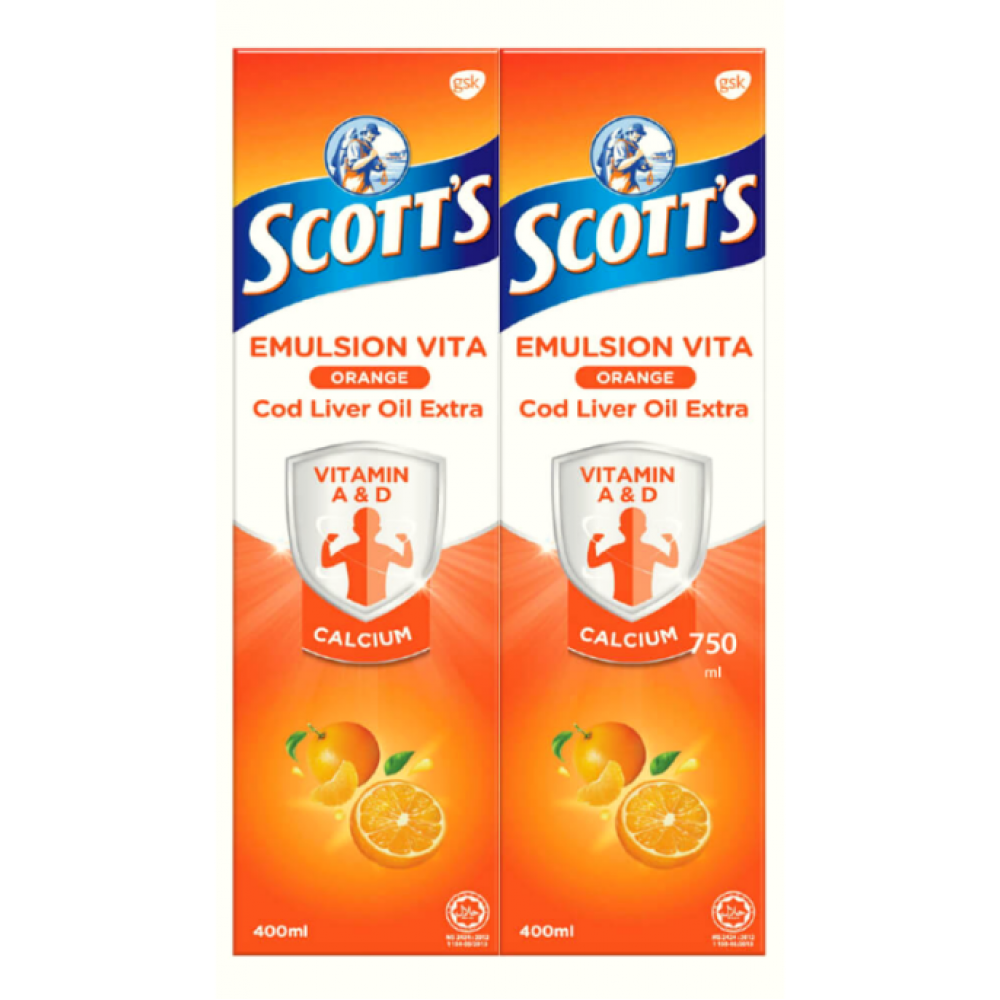 Scott's Emulsion Orange 2x400ML