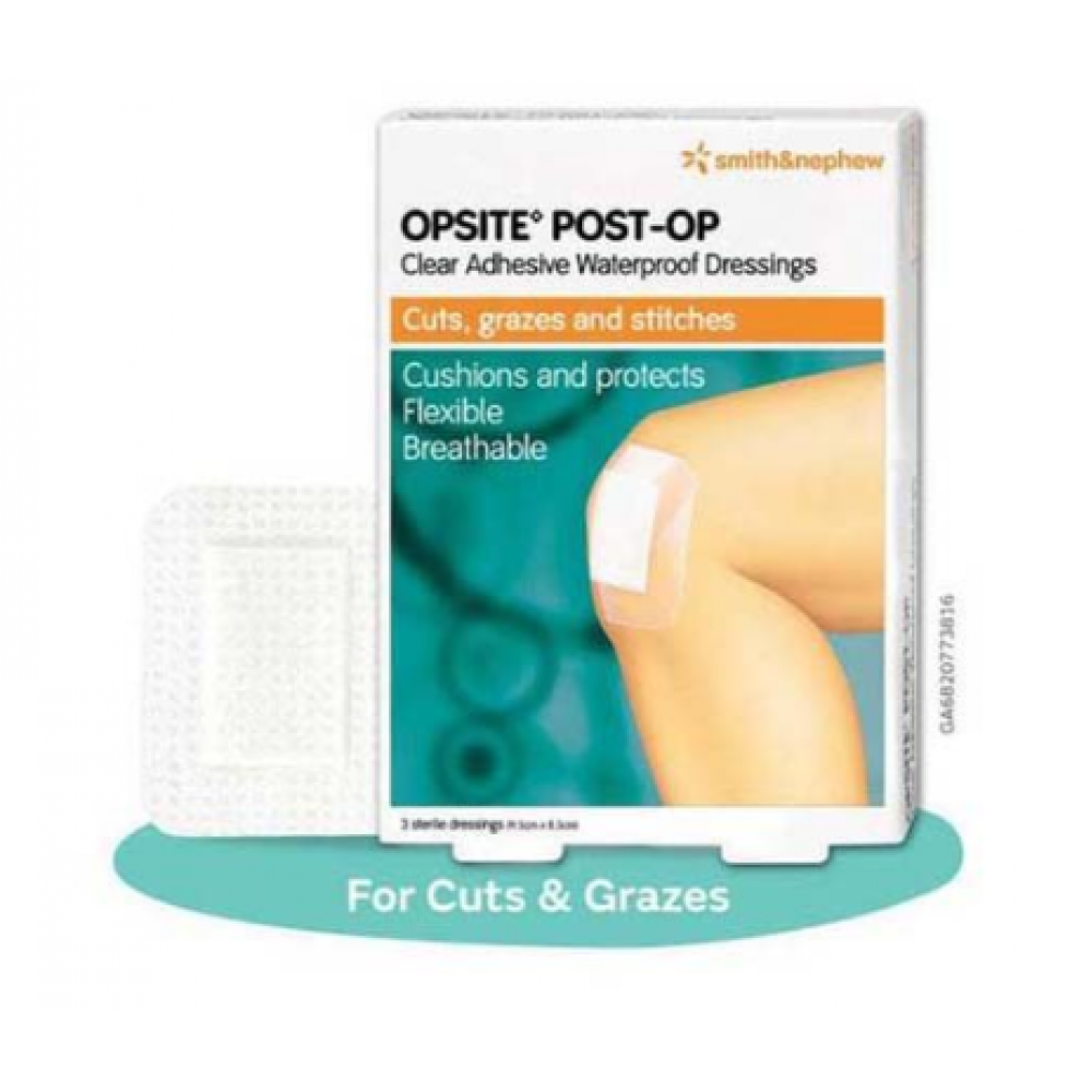 Smith & Nephew Opsite Post-OP 9.5x8.5cm 3's