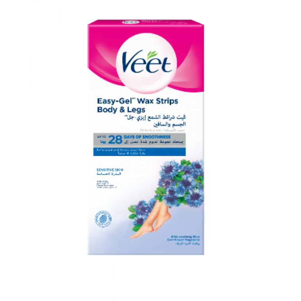 Veet Wax Strips Sensitive Skin 20strips